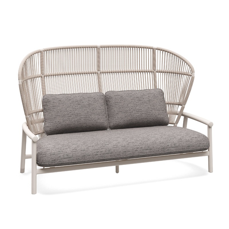 Gloster FERN ALU Sofa mit hoher Rückenlehne