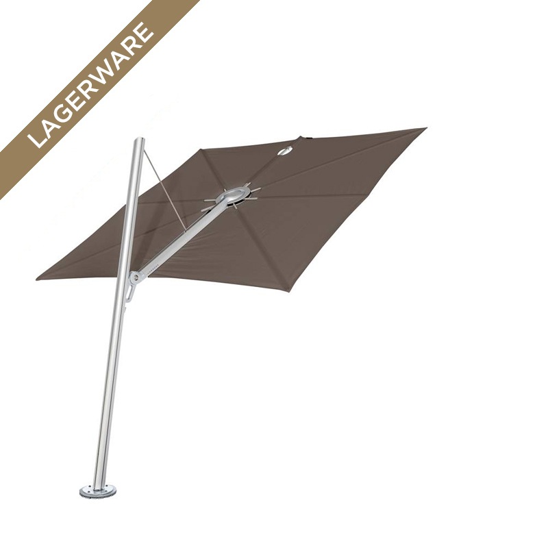 SPECTRA Sonnenschirm 250 x 250 cm, Alu eloxiert/ Taupe