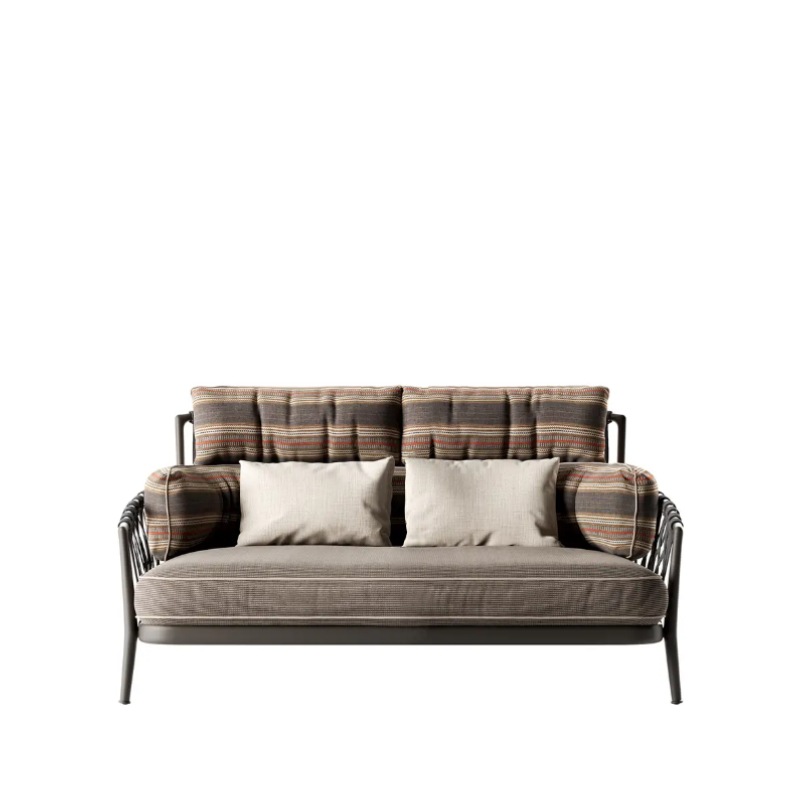 B&B Italia Outdoor ERICA 2-Sitzer Hochlehn-Sofa, extra-tief