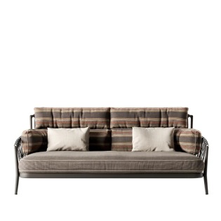 B&B Italia Outdoor ERICA 3-Sitzer Hochlehn-Sofa, extra-tief