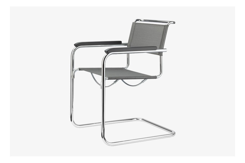 Thonet S 34 N Freischwinger Netzgewebe