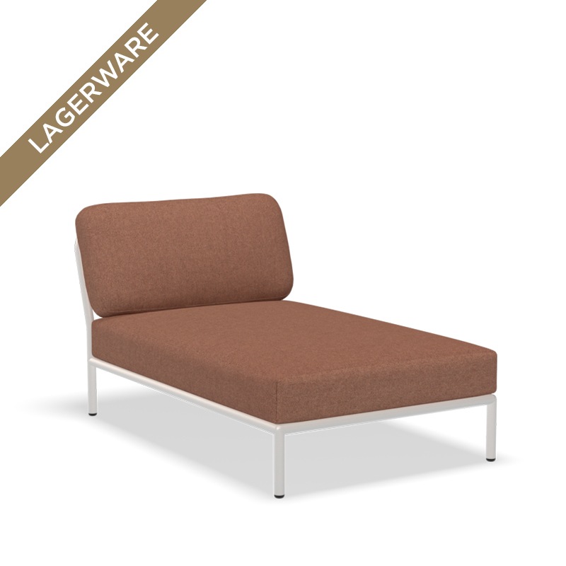 Houe LEVEL Chaiselongue, Muted White/ Rust