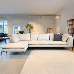 B&B Italia CHARLES Sofa Kombination, Polster Susa Ice