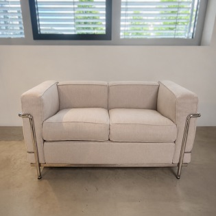 Cassina 2 Fauteuil Grand Confort petit modèle, Chrom/ Lipari Cenere