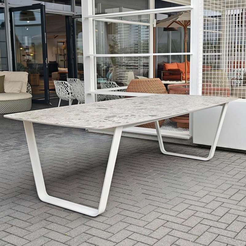 Manutti AIR Esstisch 264x118 cm, White/ Keramik Fossil