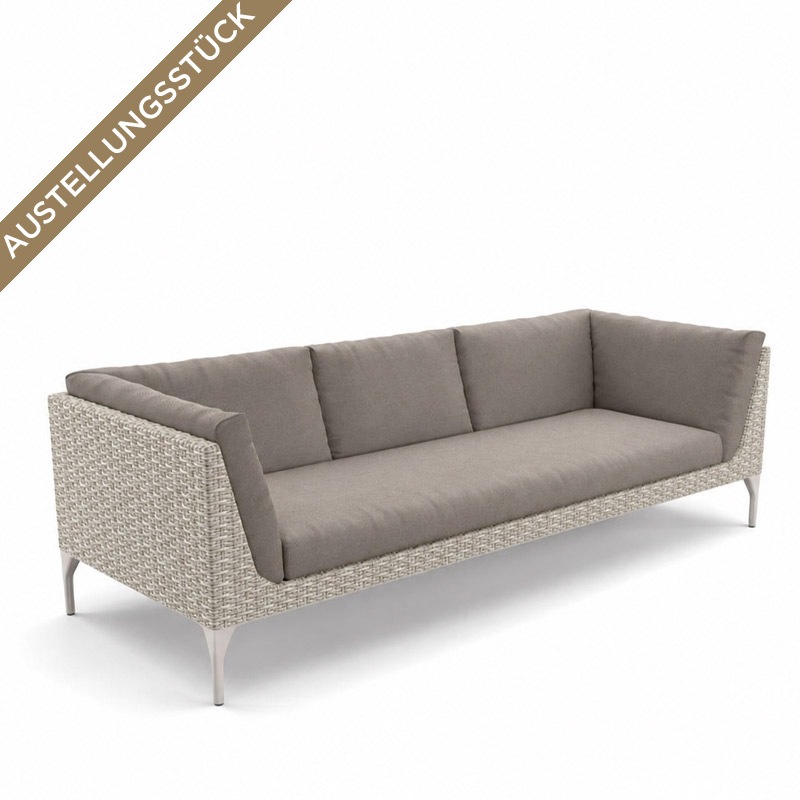 DEDON MU 4er-Sofa Lipari/Accona, Polster Linen Warm Grey