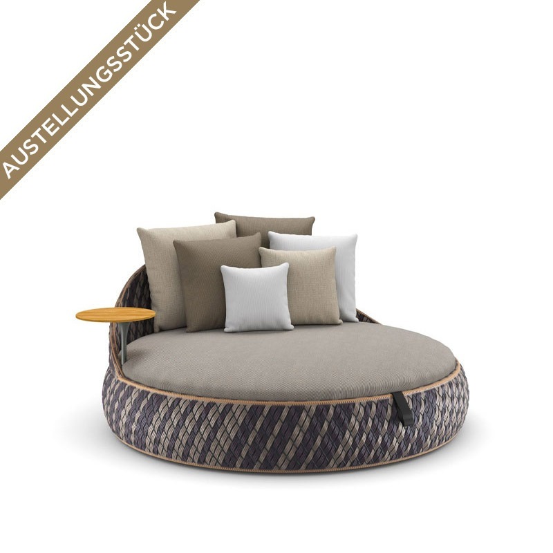 DEDON DALA Sofainsel Black/Ubud, Polster Twist Dark Turquoise