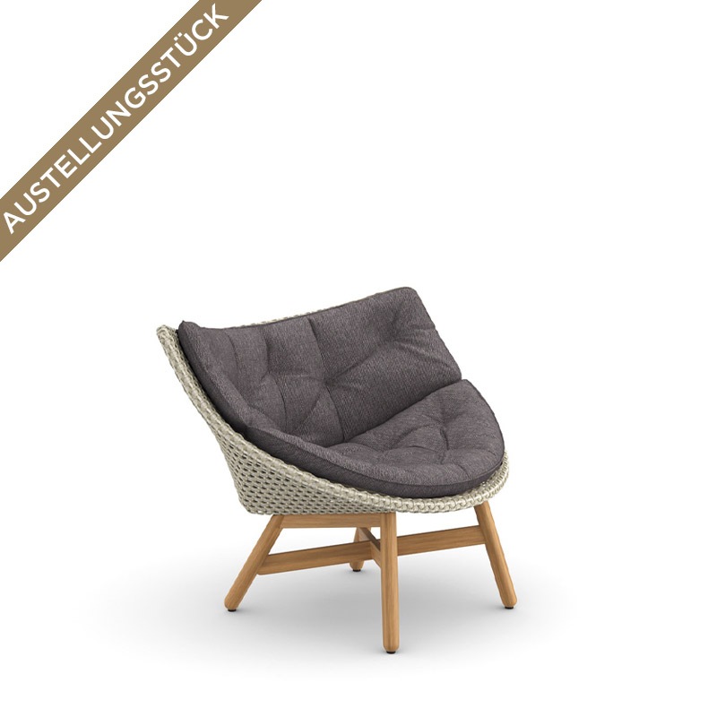 DEDON MBRACE Lounge Sessel, Geflecht Sea Salt/ Polster Patio