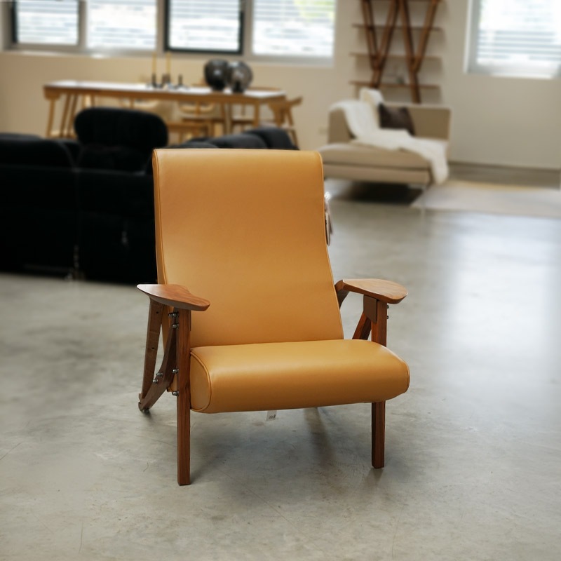 Zanotta GILDA CM Sessel, Nussbaum/ Nappaleder