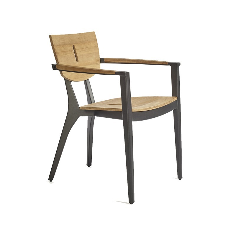 Oasiq DIUNA Armlehnstuhl  Alu/Teak