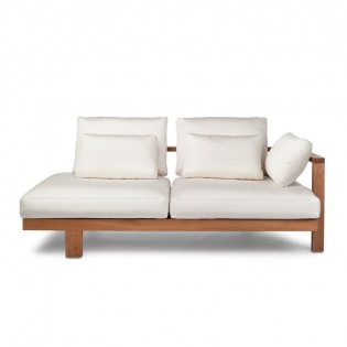 Schutzhülle für PURE SOFA Teak Ecksofa links