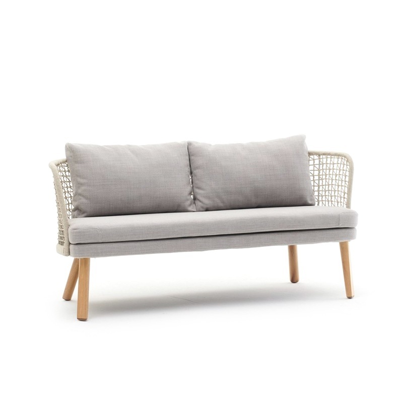Varaschin EMMA 2-Sitzer Sofa, Rückenlehne mit Kordelgeflecht