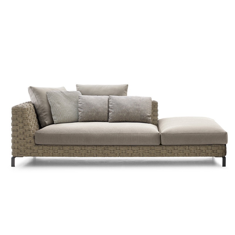 Sitzpolsterbezug für RAY OUTDOOR NATURAL Chaiselongue 236 cm, links
