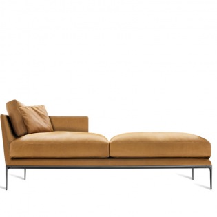 B&B Italia ATOLL Chaiselongue mit 1 Rückenkissen 248 cm