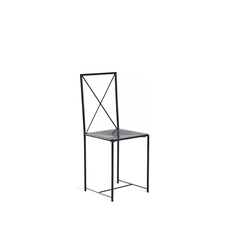 Flexform MOKA Stuhl, Sitzfläche Kernleder
