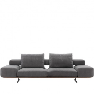 Flexform WING 2-Sitzer Sofa, breite Armlehne