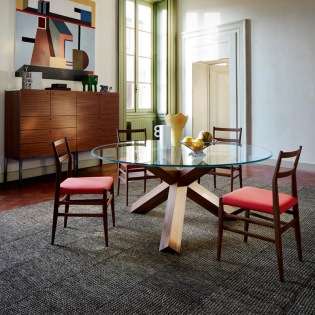 Cassina LA ROTONDA 452 Glastisch