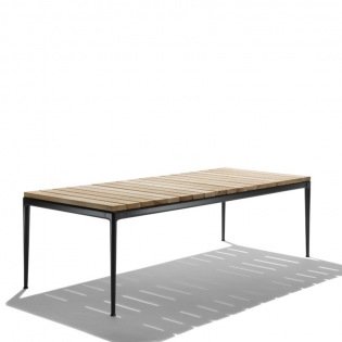 Flexform PICO OUTDOOR Holztisch, Höhe 74 cm