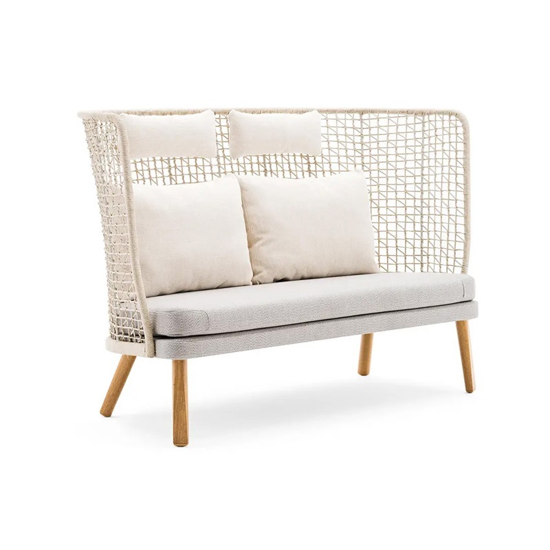 Varaschin EMMA 2-Sitzer Sofa, hohe Rückenlehne, mit Nackenkissen